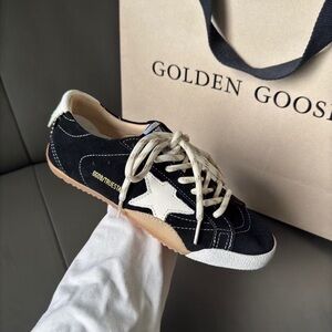 Golden Goose Black and White Star Sneakers